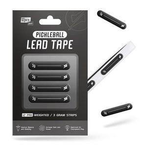 딩클리 피클볼 리드 테이프 - 익스트림 스트렝스 3M 패들 및 라켓용 12pcs 3g 무게 막대 제어력과 파워 향상을 위한 맞춤 설정