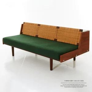 한스웨그너 데이베드 GE-7 소파 라탄 원목 패브릭 쇼파 빈티지