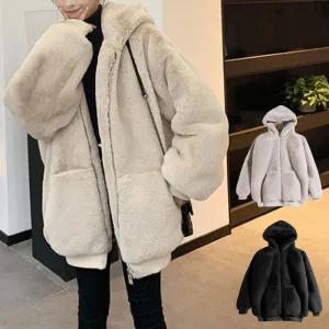 도톰 후드 아우터 퍼아우터 퍼코트 페이크퍼 퍼롱 퍼숏 퍼자켓 털코트 여자퍼 여성퍼