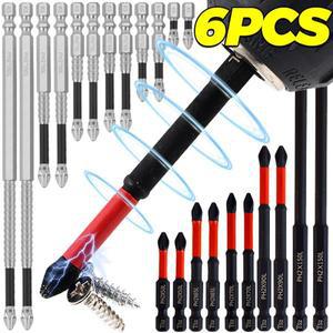 K5/Ts2 임팩 자기  드라이버 비트 논슬립 십자 헤드 초강력 드릴 블랙 전기