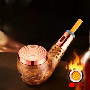 차량용 스파이프 스틱 재떨이 곰방대 미니 파이프 시가렛홀더 황금 담배 자동차 실내