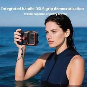 TELESIN 20M/65ft 다이빙 사진 케이스 전화 수중 사진을위한 범용 블루투스 제어 방수 쉘