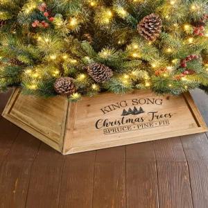 크리스마스트리스커트 원형 받침 테두리 조명없음 북유럽 대형 크리스마스 깔개 트리덮개 가정용