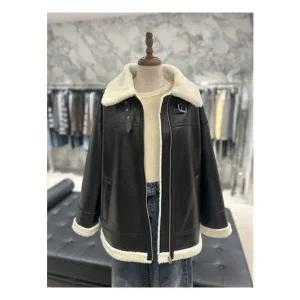 보브 VOV 신세틱 레더 무스탕 점퍼 (7155475005) 889444