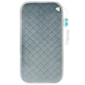 2인용 전기방석 벨로아 그레이 온열방석 극세사 쇼파매트 사무실 의자전기매트