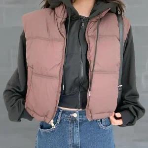 [다잇템] 여성 빅사이즈 패딩 퀼팅 탱크 캐쥬얼 조끼