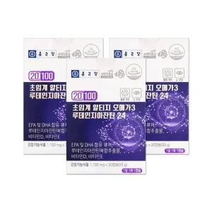 종근당 20100 초임계 알티지 오메가3 루테인지아잔틴24 1100mg 30캡슐 3개/mjc