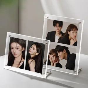 인테리어 투명 아크릴 사진 액자/그림/프레임/틀/거실/꽃/미니/소형/포인트/탁상형/포토/고급/테이블/탁상