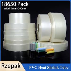 1미터 투명 18650 Lipo 배터리 PVC 열 수축 튜브 팩 7mm ~ 200mm 너비 절연 필름 랩 리튬 케이스 케이블 슬
