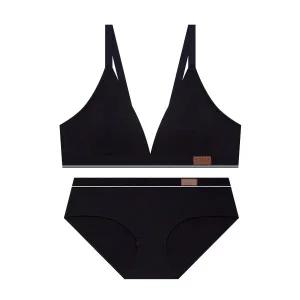 매장정품 게스 GUESS UNDERWEAR 벨 코튼 브라렛 팬티 세트 - 블랙 ODWRP794BK 335382