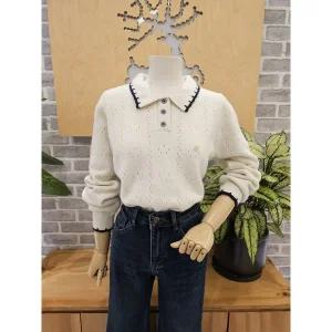 [레코브](신세계 사우스시티)카라 니트 (LC31F1KN501X)