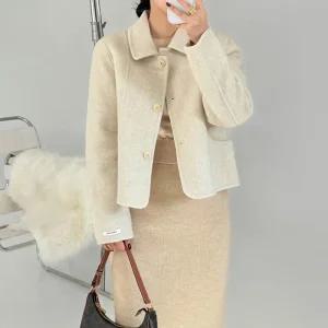 [에이와비] 뉴핸드메이드울숏코트 -4color