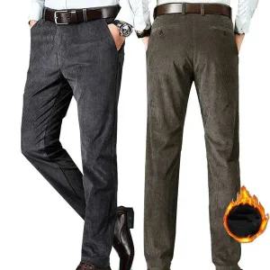 [제이케이유통]2장세트 겨울 빅사이즈 남성 패션 아웃도어 중년 노가다 작업복바지 기모 골덴바지