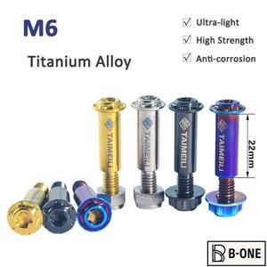 1pcs 티타늄 합금 볼트 너트 M6x35mm 오토바이 브레이크 핸들 링크 나사 상단 펌프 타이로드 수리 및 장식