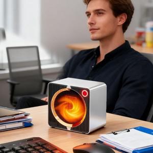 작은 히터 넘어짐 방지 장치 겨울 추운 날씨를 위한 사무실 책상용 미니 실내 캠핑