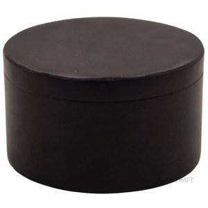 KC 쿨리크래프트 유니크 솔트 앤 페퍼 박스, 소금, 향신료 및 허브 보관용 뚜껑이 있는 우아한 원형 대리석 블랙 박스. 보관하기에 완벽한 용기 (3.5 X 3.5 2 인치)