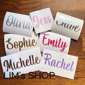 커스텀 웨딩 생일 파티 비닐 이름 데칼 와인 병 라벨 샴페인 유리 크리스마스 공에 대한 맞춤 스티커