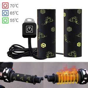 바이크 오토바이열선그립 핸들열선 방한용품 오토바이 가열 핸들 그립 스노모빌 ATV 바 히터 워머 키트 범