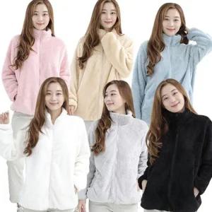 여성 빅사이즈 점퍼 후리스 플리스 겨울 여성 보아 털 집업 데일리 라운지 오버핏 베이직 아우터 루즈핏