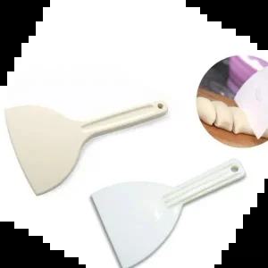 깔끔주걱 실리콘 베이킹 주방용 조리용 알뜰주걱 반달형 2종택1