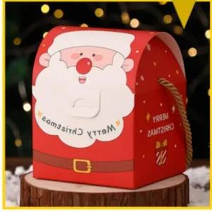 (디자인 레드산타(b))선물 레드산타 박스 크리스마스 포장 손잡이 성탄절 선물상자 상자 크리스마스