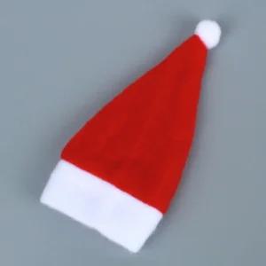 1개 미니 산타모자 술병 산타모 크리스마스 데코용 술병 장식 뚜껑 커버
