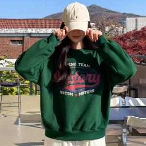 [핑크시슬리] 스토밍 양기모 박스 맨투맨