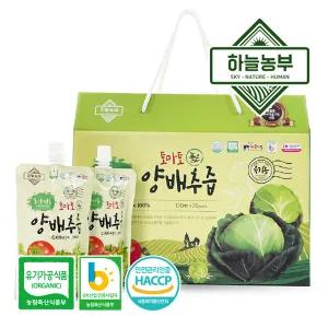 하늘농부 유기농 토마토 품은 양배추즙 유기농 100% 120ml 20봉