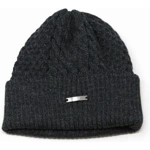 8544826 남자 모자 비니 닥스 니트모자 니트와치 꽈배기 니트 모직 추동 일제 일본제조 차콜 그레이 프리