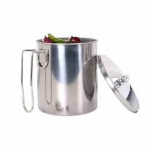 음식물쓰레기통 음쓰통 스텐음식물통 음식물통 1l