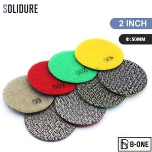 2인치 콘크리트 타일 돌 연마 디스크 금속 패드 4 개대 빠른 제거 유리 샌딩