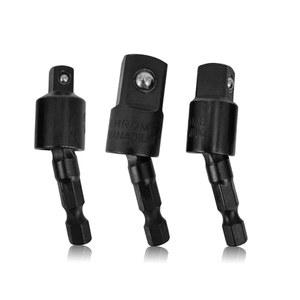 육각렌치 전기 드릴 소켓 어댑터 360 회전 인치 육각 생크 비트 임팩트 드라이버 전동 공구 연장