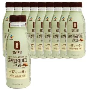 밸런스밀 견과 프로틴 쉐이크 (10개)/식사/대용/선식/단백질/음료/마시는/고단백/헬스/운동후/운동전/운동