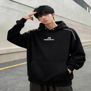 남성 블랙 맨투맨 겨울 도톰 레터링 자수 야상 기모 후드 N22Z4D 모씨모씨2