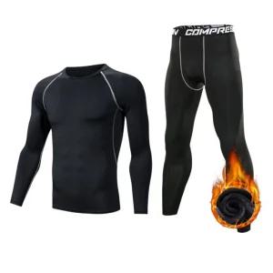 기모 안감 세트 헬스복 레깅스 긴팔티 슬림핏 운동복_WB74E65