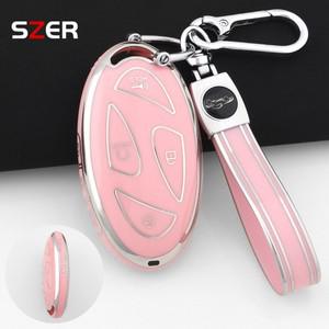 현대 아이오닉 6, 신형 그랜드 프리미엄 GN7 코나용 패션 TPU 자동차 리모컨 키 케이스 커버 쉘 (5/7 홀더