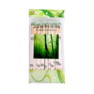 [골드스마일]대나무 나무 일회용 젓가락 캠핑 소풍용 식기