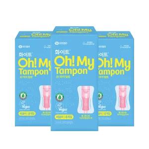 화이트 체내형 생리대 오마이탐폰 위생용품 8개입 X 3팩