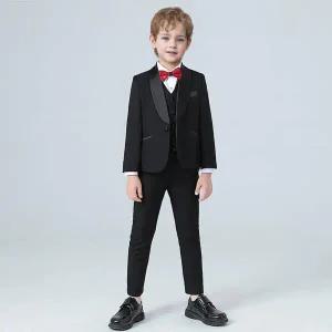 아트박스/교복몰 오스틴 블랙 싱글버튼 다크수트 정장 턱시도 풀세트