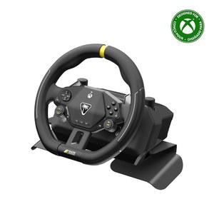 터틀 비치 레이서 무선 레이싱 휠 시스템, Xbox Series X|S & Xbox One 및 Windows PC용 공식 라이선스 - 완벽한 디자인, 신뢰할 수 있는 무선 연결, 최대 30시간 배터리 - 블랙