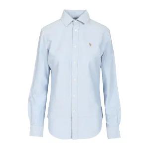 버튼다운 칼라 로고 자수 옥스포드 셔츠 211891377 001