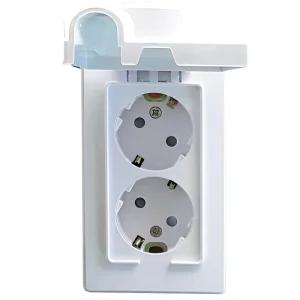 화장실 욕실 방수 방우형 콘센트 2구 덮개 커버 방적/방적형/매립/전기/매립형/매입/가정/가정용/업소