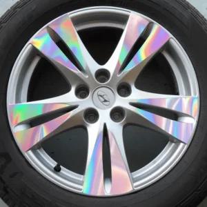 현대 자동차 싼타페 더스타일-18인치 홀로그램 휠 튜닝 마스크 스티커 휠5대분휠 휠스티커 휠마스크 휠튜닝