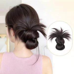 여신 꽁지머리 가발 집게 자연스러운 올림머리 풍성한