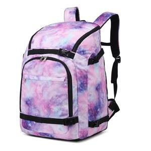 옥츠 스카이 스키 부츠 백팩, 스노보드 장비, 헬멧, 고글, 장갑 및 액세서리용 50L 여행 갤럭시 퍼플