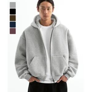 브렌슨 BRENSON [12월 15일 배송] 코지 오버핏 크롭 기모 후드집업 ( 8Color ) BR772 543930