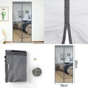 현관문 출입문 모기장 그레이 90x200 자석 방충망 현관모기장 현관방충망 방문모기장