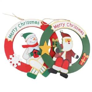 ( )크리스마스 산타 우드장식 인박스 10개입 파티 장식 소품 데코_23849679