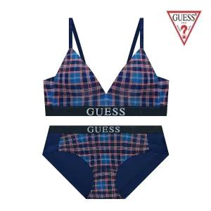 게스 GUESS 타탄체크노와이어세트OCWBR493BP493NY945397