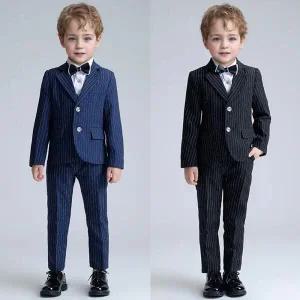 /교복몰 로버트 투버튼 세로스트라이프 정장 턱시도 풀세트